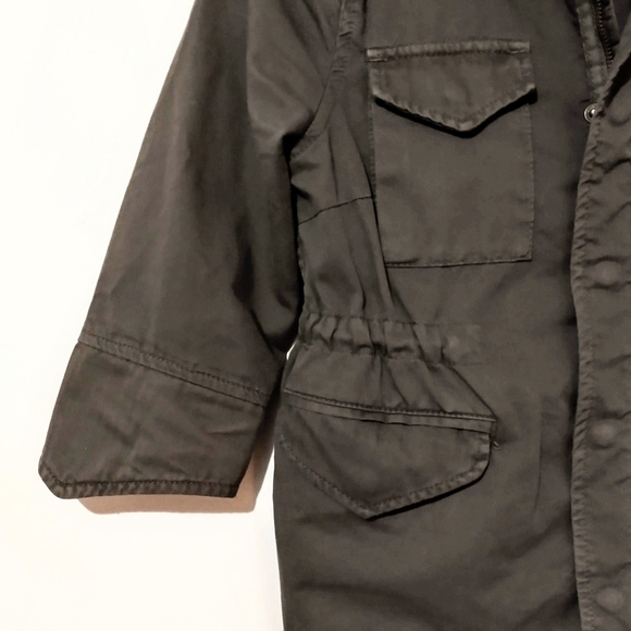 **Zara Woman**Slim Cropped Military Style Jacket. Olive Drab.Size S - Picture 11 of 11